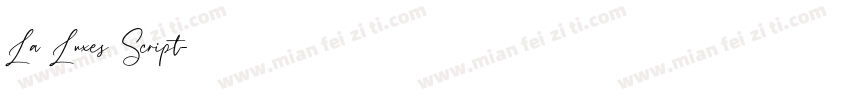 La Luxes Script字体转换